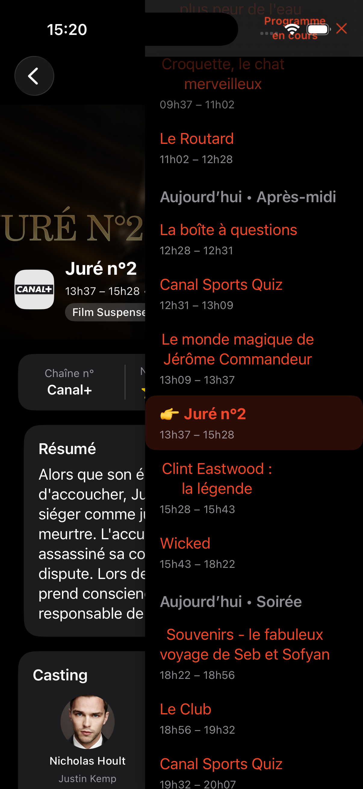 Paramètres de l'application